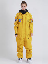 Women's Slope Star Yellow One Picece Snowboard Ski Suits